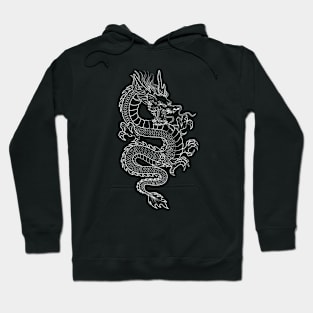 White Asian Dragon Hoodie